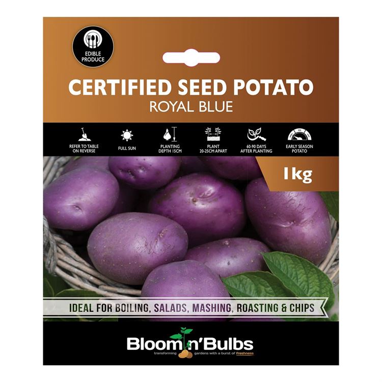 Picture of CERT. SEED POTATO-ROYAL BLUE 1kg